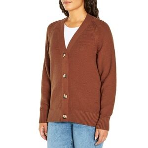 NWOT! Gap Knitted Cardigan—Copper/Rust, Size Medium